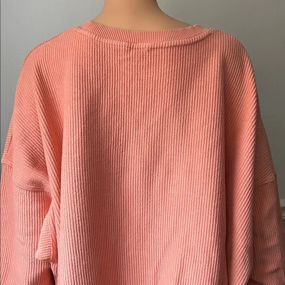 Aerie Oversized Cropped Ribbed Sweatshirt - Picture 10 of 16